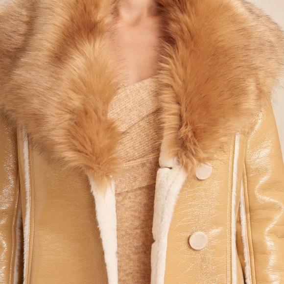 Cult Gaia coat with fur trim - Picture 3 of 4